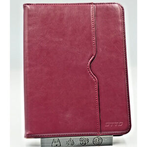 DTTO Premium Leather Folio Tablet Case Burgundy for Apple iPad Mini 5/4 - Used